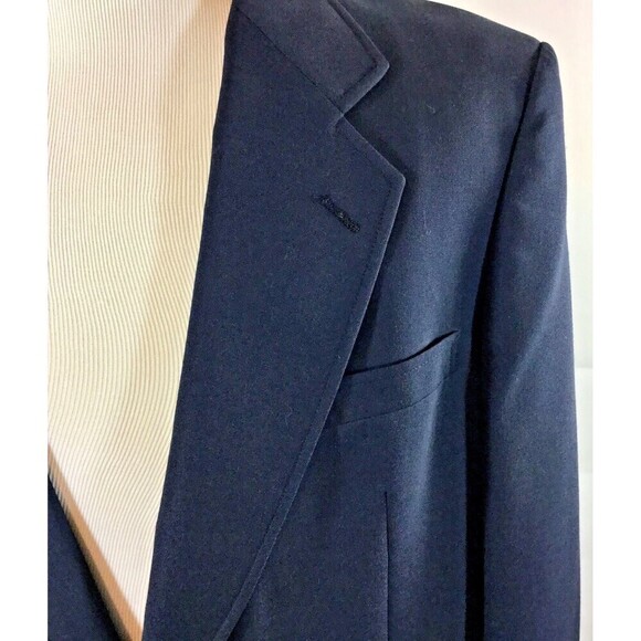 Hart Schaffner‎ Marx Blazer Jacket Jack Nicklaus Blue Navy Sport 42 Gold Buttons - Picture 3 of 11